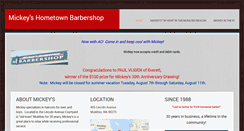 Desktop Screenshot of mickeyshometownbarbershop.com